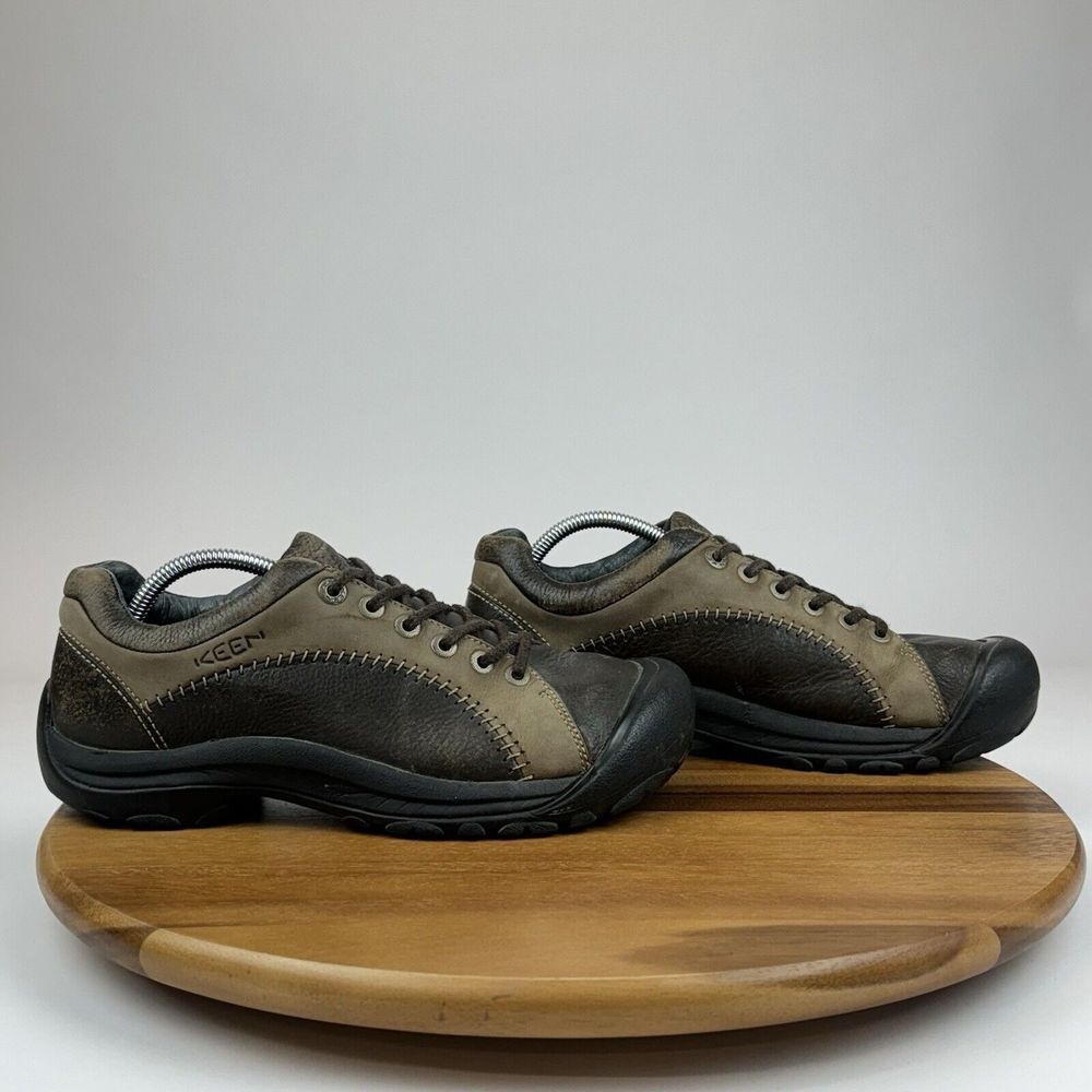 Mens Keen Briggs Brown Leather Casual Comfort Trail Sneakers Shoes Size 10 D